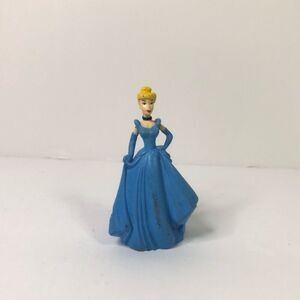 2 inch cinderella blue dress figure pvc cake topper disney princess